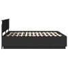 vidaXL Estructura de cama Negro 200 x 200 cm Madera de ingenier&iacute;a