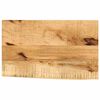 vidaXL Tablero de mesa borde natural madera maciza mango 50x40x3,8 cm