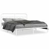 vidaXL Estructura cama sin colch&oacute;n con cabecero metal blanco 160x200cm