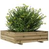 vidaXL Jardinera de madera de pino impregnada 90x90x26,5 cm