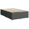 vidaXL Estructura de cama sin colch&oacute;n tela gris oscuro 120x190 cm