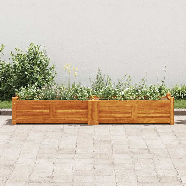vidaXL Arriate de jardín de madera de acacia 150x30x25 cm