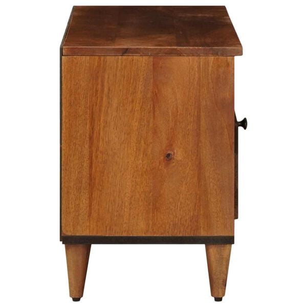 vidaXL Mueble de TV Nogal 100 x 33 x 46 cm Madera de mango maciza