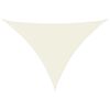 vidaXL Toldo de vela triangular tela Oxford color crema 5x6x6 m