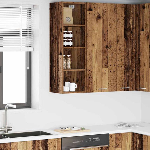 vidaXL Mueble colgante Madera vieja 30 x 29,5 x 100 cm