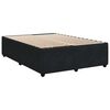 vidaXL Cama box spring con colch&oacute;n terciopelo negro 140x190 cm