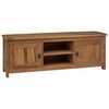 vidaXL Mueble de TV 110 x 30 x 40 cm Natural Madera de teca maciza