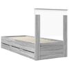 vidaXL Estructura de cama Gris Sonoma 75 x 190 cm Madera Ingenieril