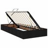 vidaXL Cama con almacenamiento Negro 180 x 200 cm Cuero sint&eacute;tico