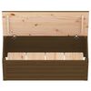 vidaXL Caja almacenaje madera maciza pino marr&oacute;n miel 89x36,5x33 cm
