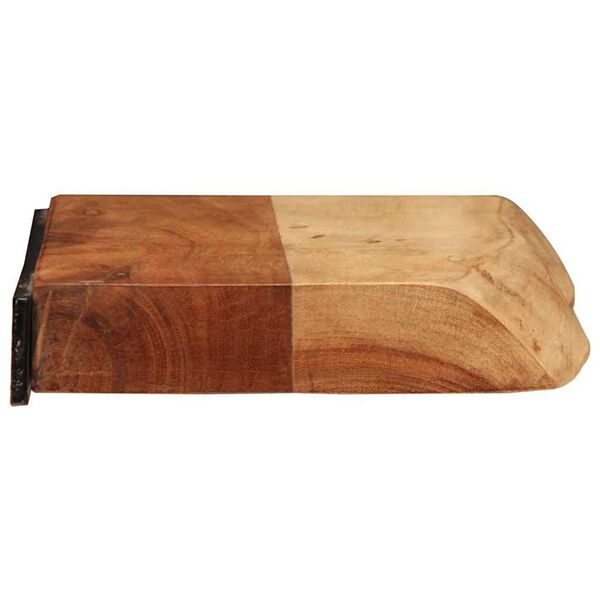 vidaXL Estantes de pared 2 unidades 40x20x3,5 cm madera maciza acacia