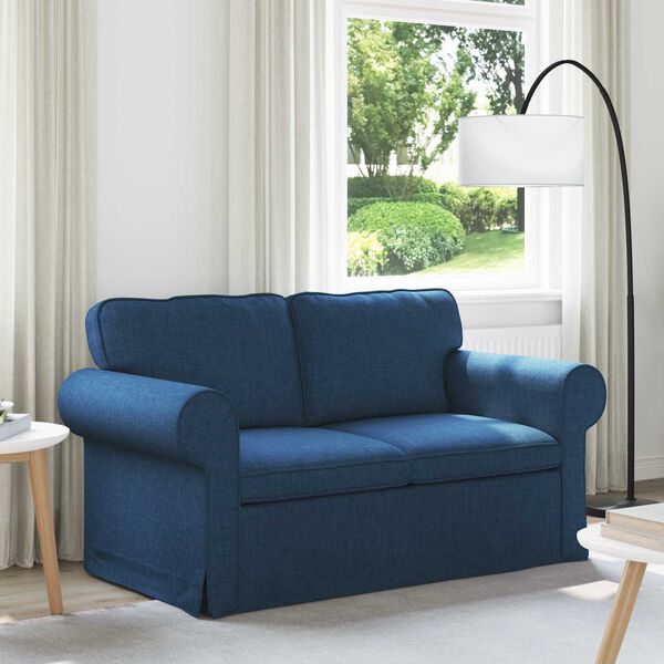 vidaXL Sof&aacute; Azul Dimensiones generales: 155 x 82 x 80 cm (An x P x A)