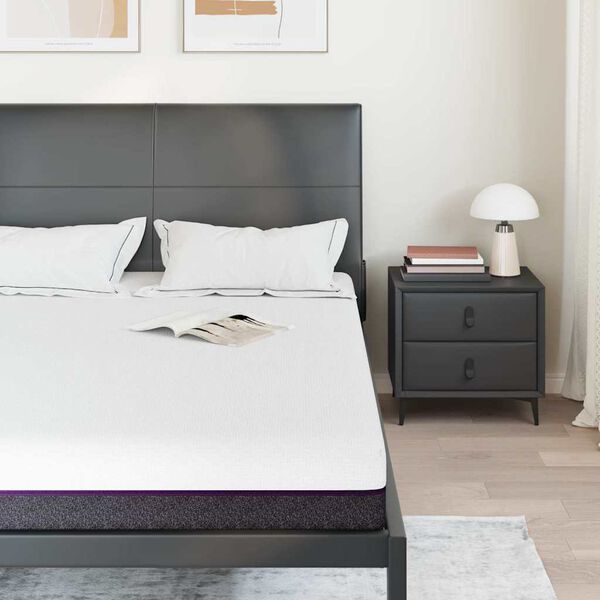 vidaXL Colch&oacute;n y gris 140 x 200 cm Tela Jacquard