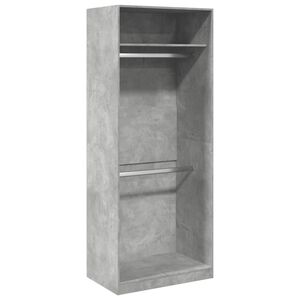 vidaXL Armario de madera de ingenier&iacute;a gris hormig&oacute;n 80x50x200 cm
