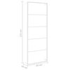 vidaXL Toallero Blanco 45x10x115 cm Acero
