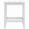 vidaXL Silla de jardín Adirondack con mesa HDPE blanco
