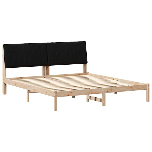 vidaXL Estructura de cama Marr&oacute;n 180 x 200 cm Madera de pino macizo
