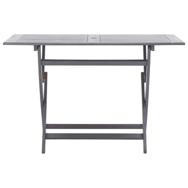vidaXL Juego de comedor de jard&iacute;n 7 pzas madera maciza de acacia gris