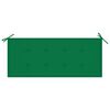 vidaXL Banco de jardín apilable y cojín madera maciza de teca 128,5 cm