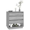 vidaXL Aparador de madera contrachapada gris Sonoma 70x41x75 cm