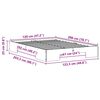 vidaXL Estructura de cama Marr&oacute;n 120 x 200 cm Madera maciza de pino
