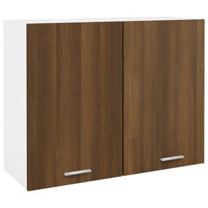 vidaXL Armario colgante "Lyon" roble marr&oacute;n 80x31x60 cm madera de ingenier&iacute;a