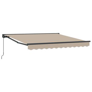 vidaXL Estructura del Toldo Manual Beige 350 x 250 cm