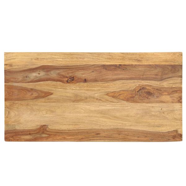 vidaXL Mesa de centro de madera maciza de acacia 100x50x40 cm