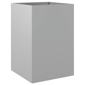 vidaXL Jardinera de acero galvanizado plateado 52x48x75 cm