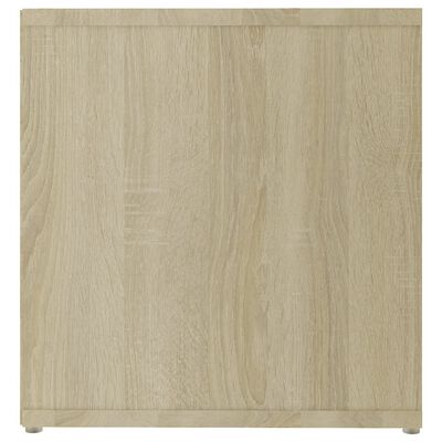 vidaXL Mueble de TV madera contrachapada roble Sonoma 142,5x35x36,5 cm