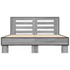 vidaXL Estructura cama madera ingeniería metal gris Sonoma 120x190 cm
