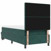 vidaXL Cama tipo Box Spring Verde oscuro 90 x 190 cm Terciopelo