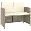 vidaXL Set comedor de jard&iacute;n 6 piezas y cojines rat&aacute;n sint&eacute;tico beige