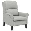 vidaXL sillón Gris claro 76 x 94 x 102 cm Microfibra