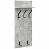vidaXL Perchero de pared con estante Gris Concreto 40 x 10 x 90 cm