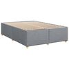 vidaXL Cama box spring con colch&oacute;n tela gris claro 140x200 cm