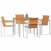 vidaXL Conjunto de Comedor de Jardín 5 pcs Madera de Acacia Sólida