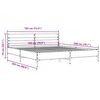 vidaXL Estructura cama madera ingenier&iacute;a metal gris Sonoma 180x200 cm