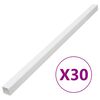 vidaXL Canaletas para cables PVC 50x25 mm 30 m