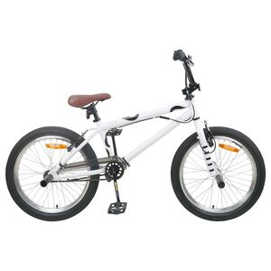 vidaXL BMX 20 Pulgadas para mayores de 9 a&ntilde;os Blanco