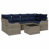 vidaXL Conjunto de sof&aacute; de jard&iacute;n Gris 55 x 55 x 37 cm rat&aacute;n sint&eacute;tico