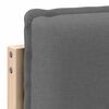 vidaXL Cabecero tapizado con cabecera Gris Natural y Claro 200 cm