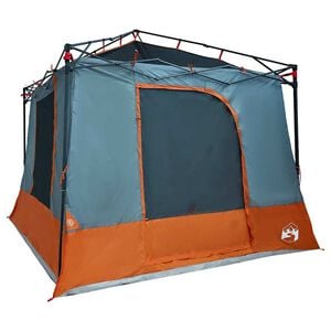 vidaXL Tienda de Interior 6 persona Gris y naranja tafet&aacute;n