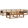 vidaXL Conjunto de sof&aacute;s de exterior 7 pcs Natural