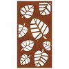 vidaXL Adorno de pared de jard&iacute;n acero corten dise&ntilde;o de hoja 105x55 cm