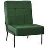 vidaXL Silla de relajaci&oacute;n de terciopelo verde oscuro 65x79x87 cm