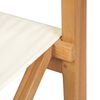 vidaXL Silla de director plegable madera maciza de teca