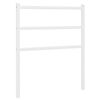 vidaXL Cabecero de repuesto de metal blanco 75 cm