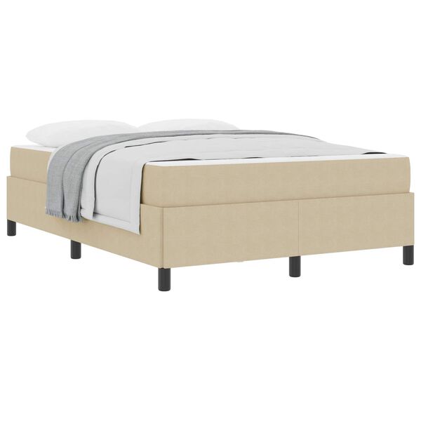 vidaXL Estructura de cama Verde Claro Gris 140 x 200 cm tela