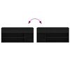 vidaXL Banco zapatero roble negro 102x30,5x45 cm madera de ingeniería
